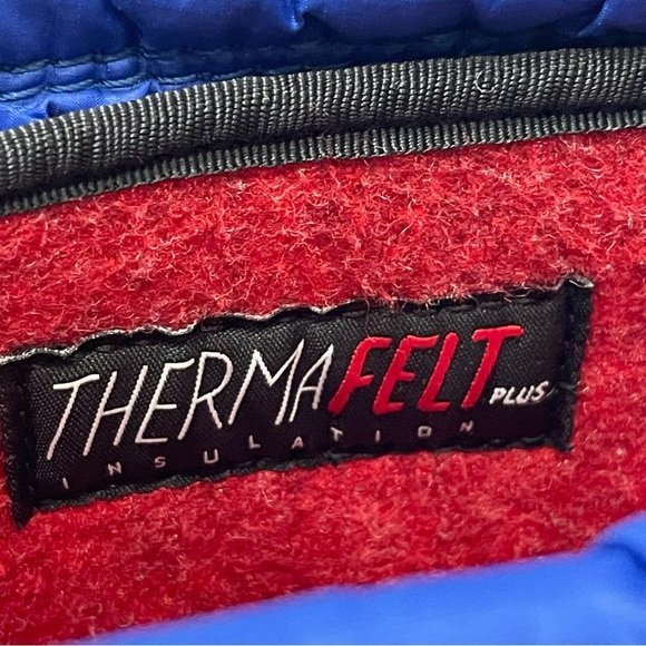 The North Face Vibrant Blue Insulated Boots size 6. Thermafelt. Pre-owned. - Picture 7 of 14